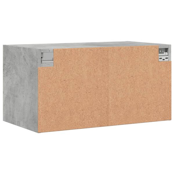 vidaXL Κομοδίνα 2 τεμ. Γκρι Σκυρ. 68,5x37x35 εκ. με Γυάλινες Πόρτες