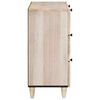 vidaXL Πλαϊνό γραφείο 2 pcs Λευκό 60 x 33 x 75 cm Μασίφ ξύλο μάνγκο