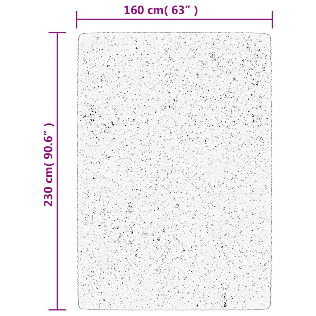 vidaXL Χαλί OVIEDO με Κοντό Πέλος Μαύρο 160 x 230 εκ.