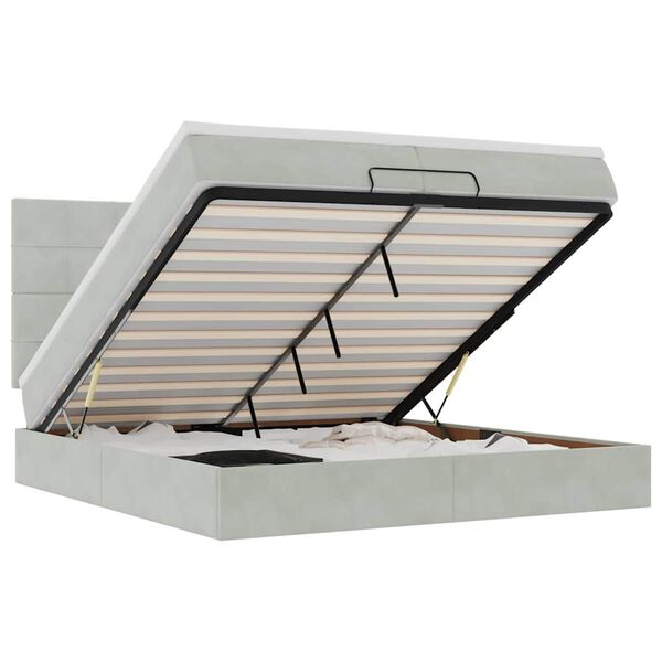 vidaXL &Omicron;&theta;&omega;&mu;&alpha;&nu;&iota;&kappa;ό &kappa;&rho;&epsilon;&beta;ά&tau;&iota; &mu;&epsilon; &sigma;&tau;&rho;ώ&mu;&alpha;&tau;&alpha; &alpha;&nu;&omicron;&iota;&chi;&tau;ό &gamma;&kappa;&rho;&iota; 200x200cm Velvet