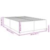 vidaXL Σκελετός Κρεβατιού Χωρίς Στρώμα Κρεμ 140x190 εκ. Υφασμάτινο