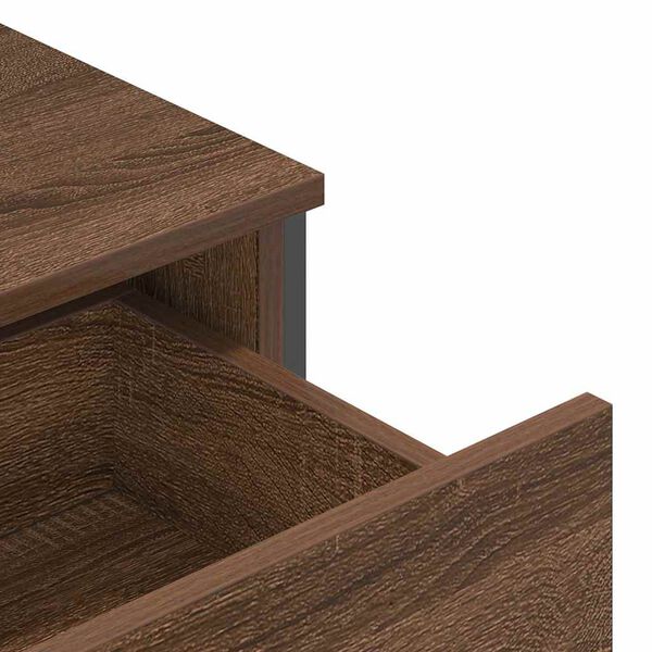 vidaXL Ντουλάπι Καφέ Δρυς 79,5x35,5x74,5 εκ. Επεξεργασμένο Ξύλο
