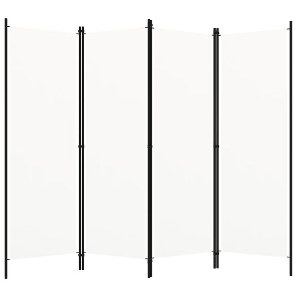 vidaXL Διαχωριστικό Δωματίου με 4 Πάνελ Λευκό 200 x 180 εκ.