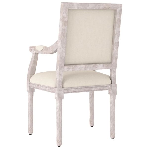 vidaXL Πολυθρόνα Μπεζ 54 x 59 x 99 εκ. Λινή
