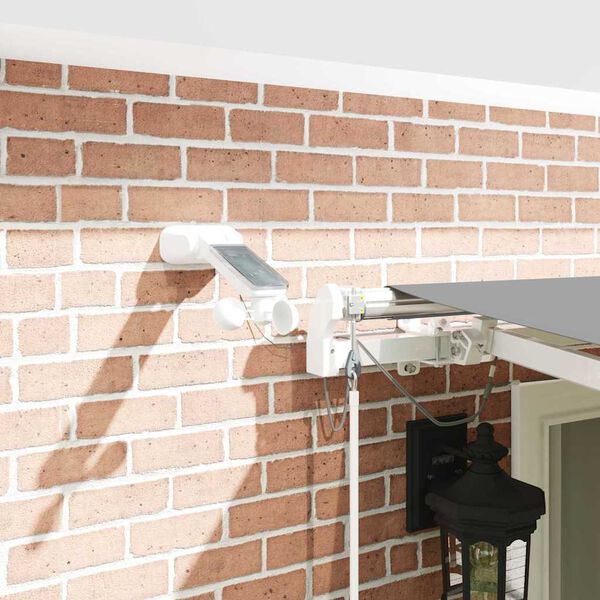 vidaXL Αντιανεμικό με Λευκό 6 x 3,5 μ Μέταλλο