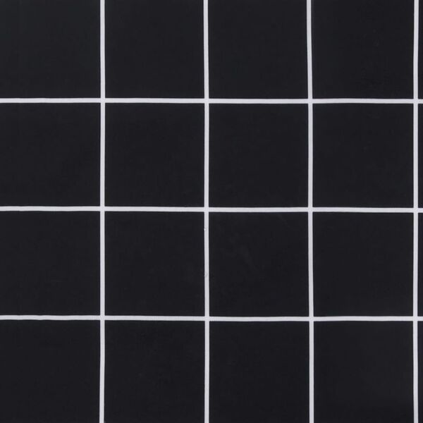 vidaXL Μαξιλάρι Πάγκου Κήπου Μαύρο Καρό 100x50x7 εκ. Ύφασμα Oxford
