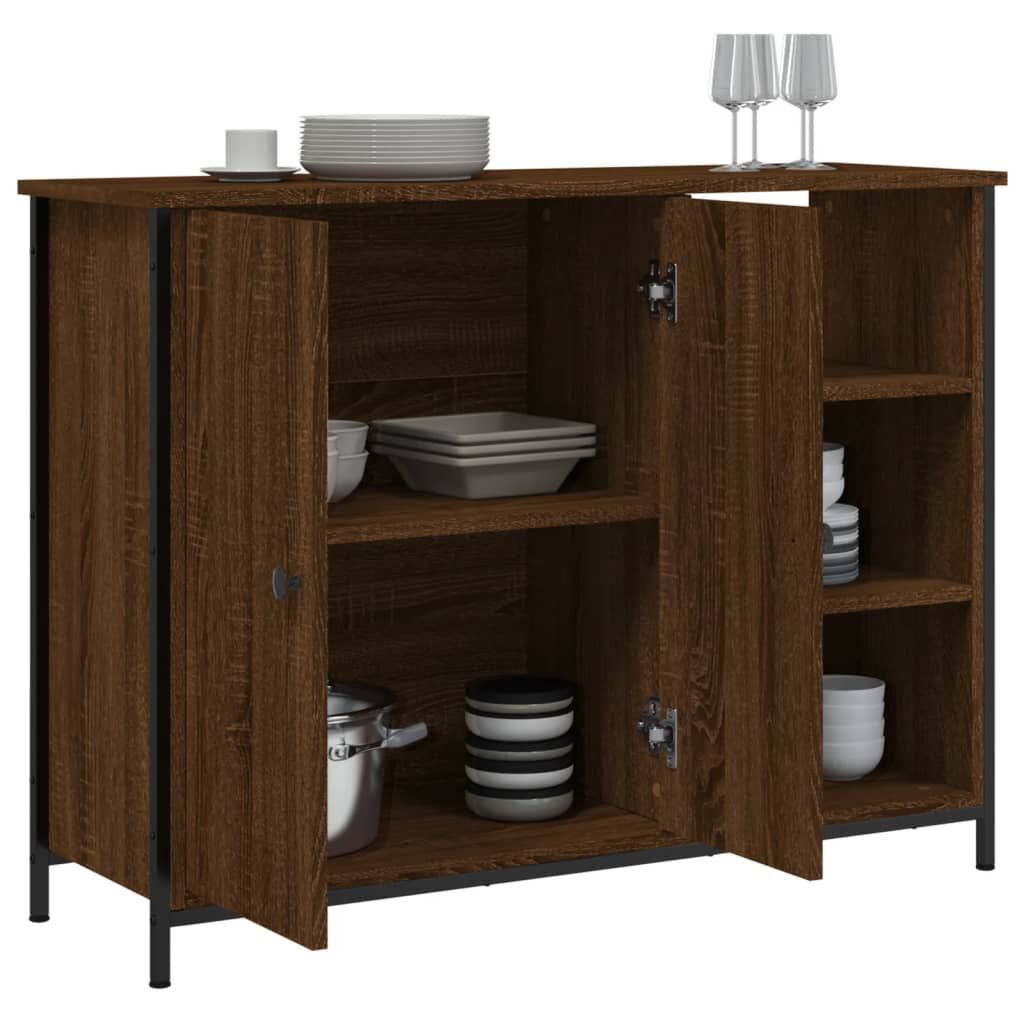 vidaXL Μπουφές Καφέ Δρυς 100x33x75 εκ. από Επεξεργασμένο Ξύλο
