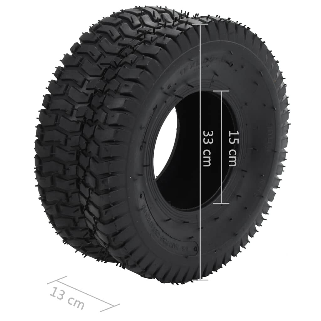 vidaXL Λάστιχα για Καρότσι 2 τεμ. 15x6.00-6 4PR από Καουτσούκ
