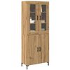 vidaXL Highboard Επιτοίχιο 2 pcs artisan δρυς 69,5 x 34 x 180 εκ.