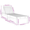 vidaXL Ξαπλώστρες 2 τεμ. Λευκές 199,5x60x74 εκ. από Μασίφ Ξύλο Πεύκου
