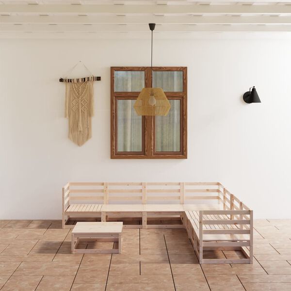 vidaXL &Sigma;&alpha;&lambda;ό&nu;&iota; &Kappa;ή&pi;&omicron;&upsilon; 8 &Tau;&epsilon;&mu;&alpha;&chi;ί&omega;&nu; &alpha;&pi;ό &Mu;&alpha;&sigma;ί&phi; &Xi;ύ&lambda;&omicron; &Pi;&epsilon;ύ&kappa;&omicron;&upsilon;