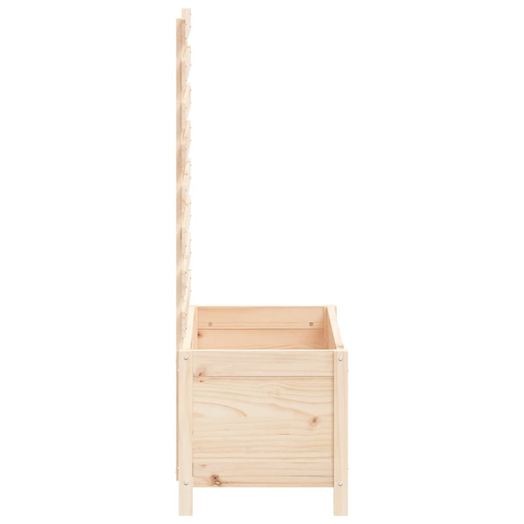 vidaXL Ζαρντινιέρα με Ράφι 79 x 39,5 x 114 εκ. από Μασίφ Ξύλο Πεύκου
