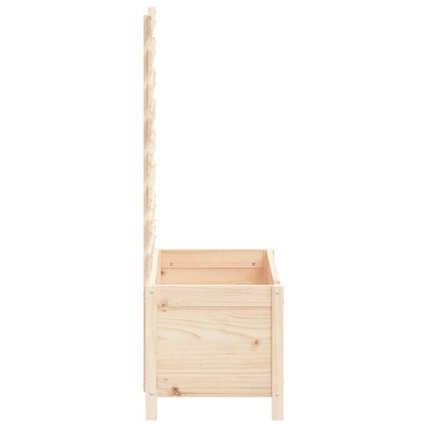 vidaXL Ζαρντινιέρα με Ράφι 79 x 39,5 x 114 εκ. από Μασίφ Ξύλο Πεύκου