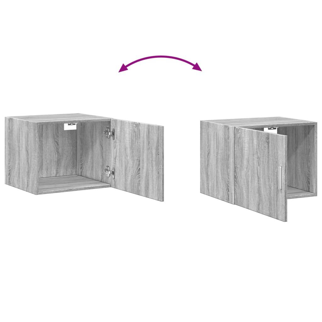 vidaXL Ντουλάπι Τοίχου Γκρι Sonoma 50x42,5x40 εκ. Επεξεργασμένο Ξύλο