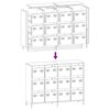 vidaXL Ντουλάπι Ανθρακί 135x39x103,5 εκ. από Χάλυβα Ψυχρής Έλασης