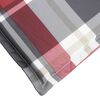 vidaXL Μαξιλάρι Ξαπλώστρας Κόκκινο Καρό 200x50x3 εκ. από Ύφασμα Oxford