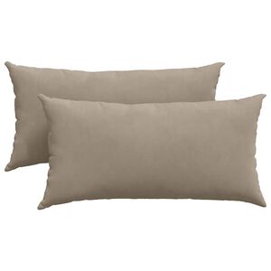 vidaXL &Mu;&alpha;&xi;&iota;&lambda;ά&rho;&iota; &Kappa;&alpha;&nu;&alpha;&pi;έ 2 &tau;&mu;&chi;. ύ&phi;&alpha;&sigma;&mu;&alpha; Taupe 80 x 40 cm