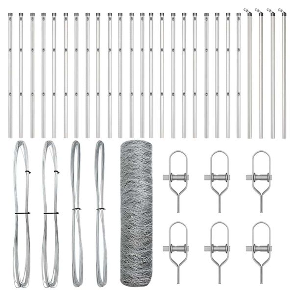 vidaXL &Sigma;&tau;ύ&lambda;&omicron;&sigmaf; &Pi;&epsilon;&rho;&iota;&phi;&rho;ά&xi;&epsilon;&omega;&nu; &Alpha;&sigma;&eta;&mu;ί 50 x 0,6 &mu; (36 &chi;&iota;&lambda;&iota;&omicron;&sigma;&tau;ά &pi;&lambda;έ&gamma;&mu;&alpha;) &Alpha;&tau;&sigma;ά&lambda;&iota;