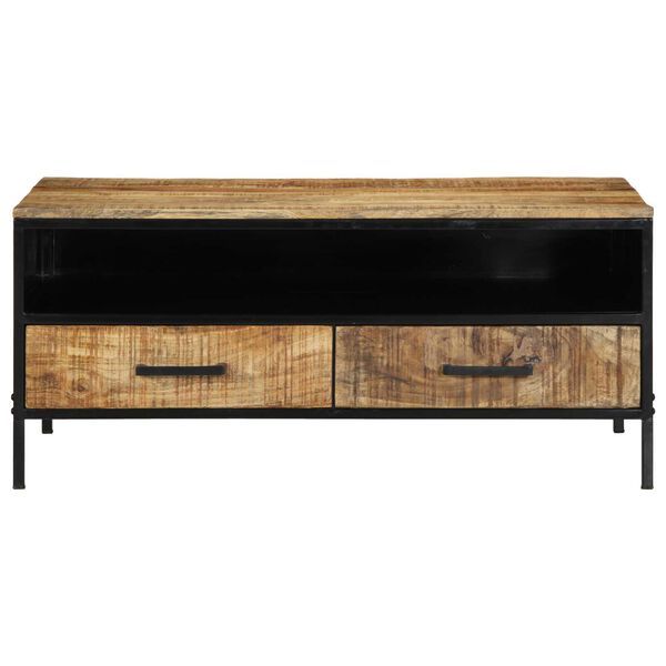 vidaXL Τραπεζάκι Καφέ 90x50x40 cm Μασίφ Ξύλο Ρουστίκ Μάνγκο