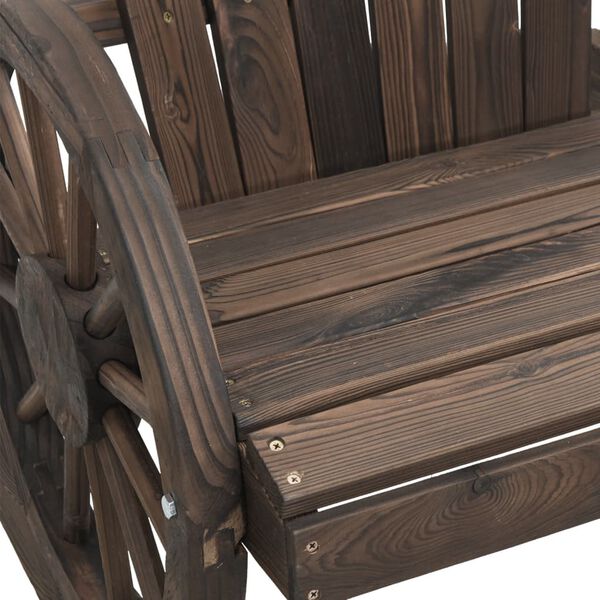 vidaXL Καρέκλα Adirondack Κουνιστή από Μασίφ Ξύλο Ελάτης