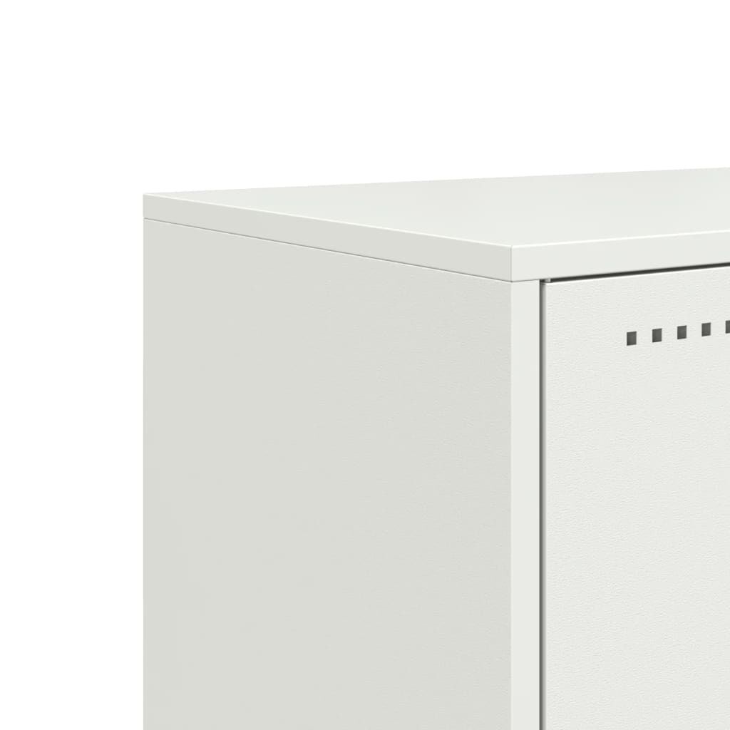 vidaXL Έπιπλο Τηλεόρασης Λευκό 100,5x39x43,5 εκ. Ατσάλι