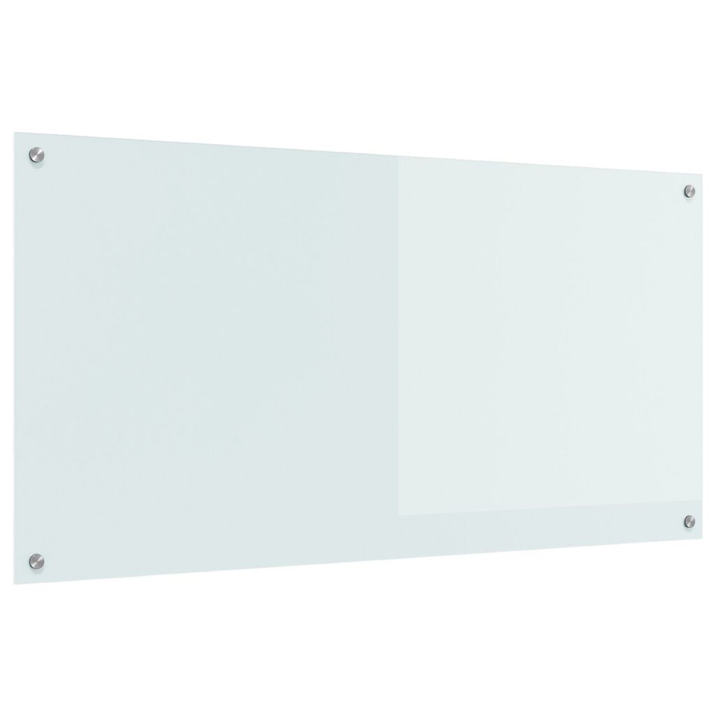 vidaXL Κουζίνα με Πλακάκια Λευκή 120x60x0,6 εκ Κατεργασμένο Γυαλί