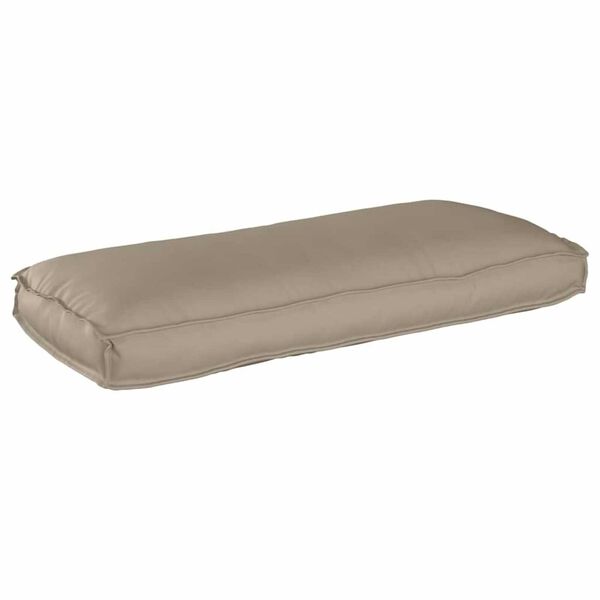 vidaXL Μαξιλάρι παλέτας για κάθισμα / πλάτη Taupe 120 x 50 x 12 εκ.