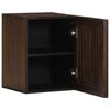 vidaXL Ντουλάπι Μπάνιου Επιτοίχιο Καφέ 38x34x48 εκ. Μασίφ Ξύλο Μάνγκο