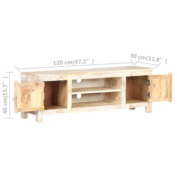 vidaXL Έπιπλο Τηλεόρασης 120 x 30 x 40 εκ. από Ακατέργαστο Ξύλο Ακακίας