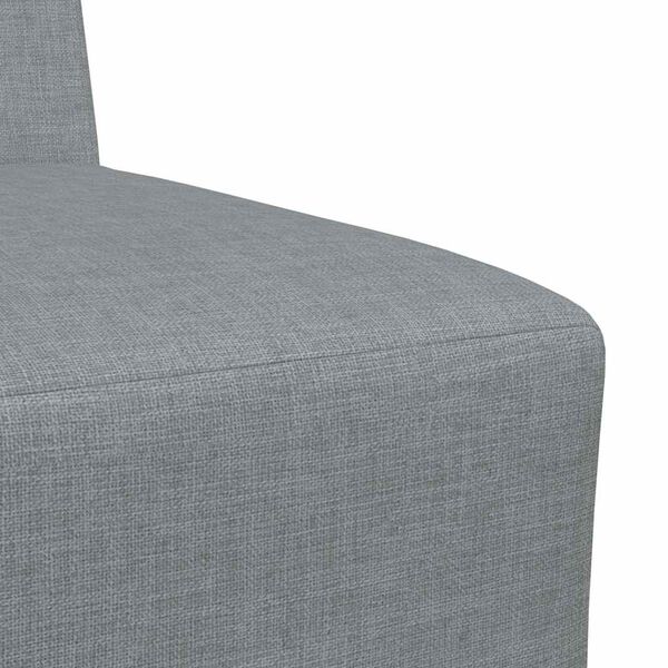 vidaXL Μοναδικός Καναπές χωρίς Χερούλια 2 pcs Ανοιχτό γκρι
