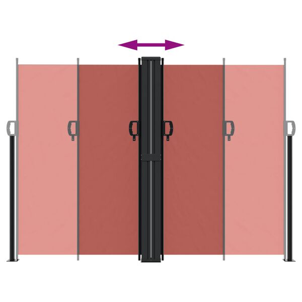 vidaXL Σκίαστρο Πλαϊνό Συρόμενο Τερακότα 180 x 1200 εκ.