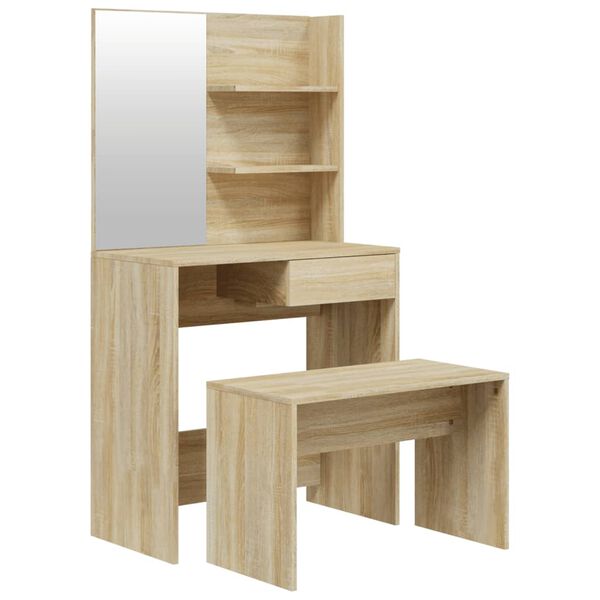 vidaXL Μπουντουάρ Σετ Sonoma δρυς 74,5 x 40 x 141 εκ.