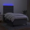 vidaXL &Kappa;&rho;&epsilon;&beta;ά&tau;&iota; Boxspring &mu;&epsilon; &Sigma;&tau;&rho;ώ&mu;&alpha; & LED &Sigma;&kappa;.&Gamma;&kappa;&rho;&iota; 80x200 &epsilon;&kappa;. &Upsilon;&phi;&alpha;&sigma;&mu;ά&tau;&iota;&nu;&omicron;