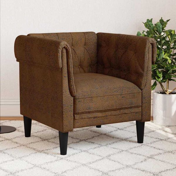 vidaXL Πολυθρόνα Τσέστερφιλντ Άλλο Καφέ 78.5 x 74.5 x 74.5 εκατοστά