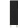 vidaXL Ντουλάπι Μπάνιου Μαύρη Οξυά 30 x 30 x 95 cm Επεξεργασμένο ξύλο