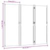 vidaXL Διαχωριστικό Δωματίου με 3 Πάνελ Taupe 210 x 180 εκ.