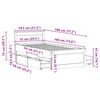 vidaXL Σκελετός Κρεβατιού Χωρ. Στρώμα +Κεφαλάρι 75x190 εκ Μασίφ Πεύκο