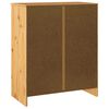 vidaXL Κομοδίνο Drammen Δρυς 76.5 x 40 x 91 εκ Μασίφ ξύλο πεύκου