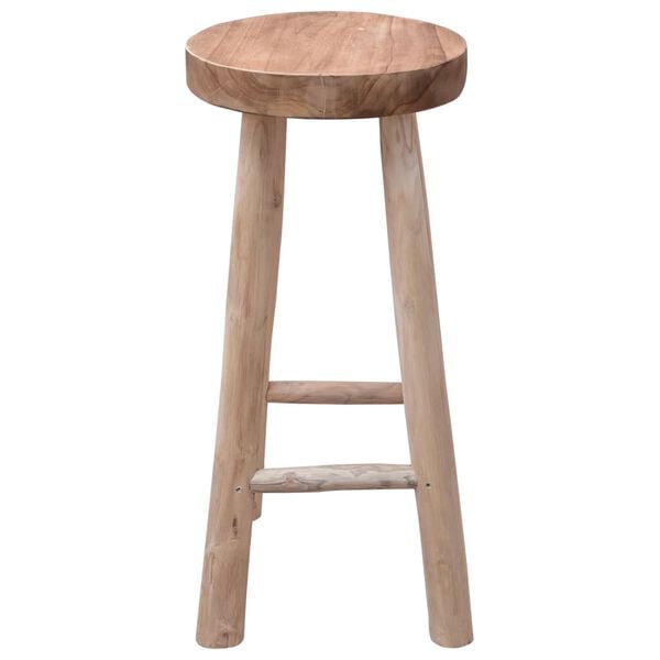 vidaXL Σκαμπό Μπαρ από Μασίφ Ξύλο Teak