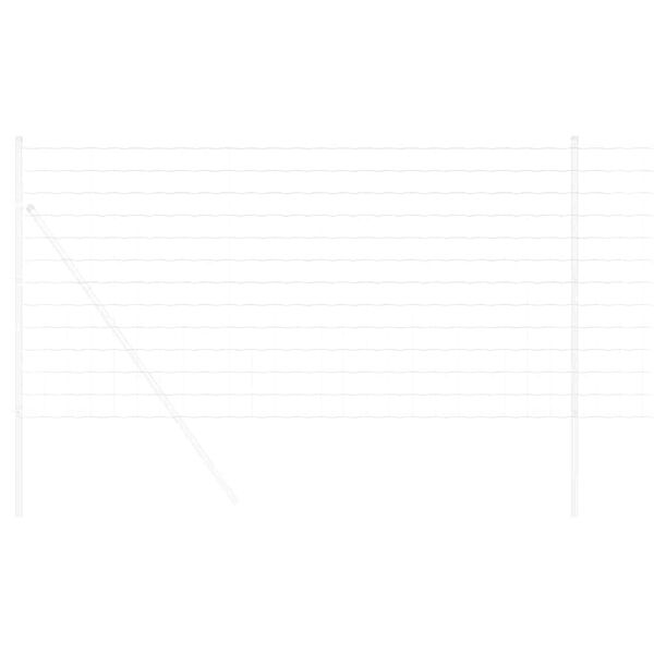 vidaXL Φράχτης Εuro Ασημί 1 x 10 m Χάλυβας με θερμή επιμετάλλωση