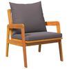vidaXL Σετ μπιστρό 3 pcs Καφέ 45 x 45 x 38 εκ. Μασίφ ξύλο ακακίας