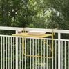 vidaXL Κρεμαστός Τραπέζι Μπαλκονιού Χρυσό 60 x 39 x 65 εκ. Ατσάλι