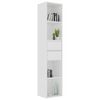 vidaXL Βιβλιοθήκη Λευκή 36 x 30 x 171 εκ. από Επεξ. Ξύλο
