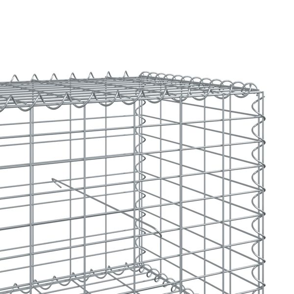 vidaXL Συρματοκιβώτιο με Κάλυμμα 200x100x50εκ. από Γαλβανισμένο Χάλυβα