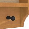 vidaXL Επίτοιχη κρεμάστρα παλτών SANDNES 87x12x35 εκ. Πεύκο μασίφ ξύλο