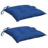 vidaXL Μαξιλάρια Παλέτας Κήπου 2 τεμ. Μπλε 50x50x7 εκ. Oxford Ύφασμα