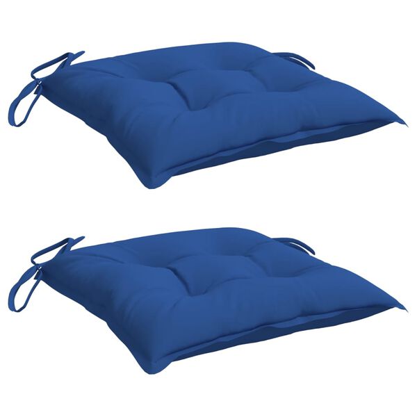 vidaXL Μαξιλάρια Παλέτας Κήπου 2 τεμ. Μπλε 50x50x7 εκ. Oxford Ύφασμα