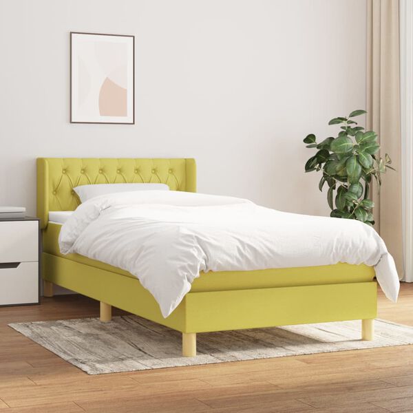 vidaXL &Kappa;&rho;&epsilon;&beta;ά&tau;&iota; Boxspring &mu;&epsilon; &Sigma;&tau;&rho;ώ&mu;&alpha; &Pi;&rho;ά&sigma;&iota;&nu;&omicron; 90x190 &epsilon;&kappa;.&Upsilon;&phi;&alpha;&sigma;&mu;ά&tau;&iota;&nu;&omicron;