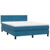 vidaXL Box Spring &kappa;&rho;&epsilon;&beta;ά&tau;&iota; &mu;&epsilon; &sigma;&tau;&rho;ώ&mu;&alpha; &sigma;&kappa;&omicron;ύ&rho;&omicron; &mu;&pi;&lambda;&epsilon; 140x220 cm &Beta;&epsilon;&lambda;&omicron;ύ&delta;&iota;&nu;&omicron;