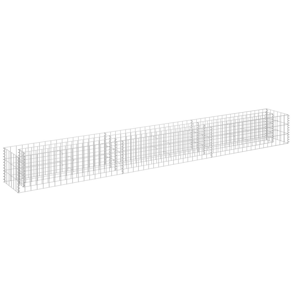 vidaXL Συρματοκιβώτιο-Γλάστρα Υπερυψωμένη 270x30x30 εκ. Γαλβ. Χάλυβας